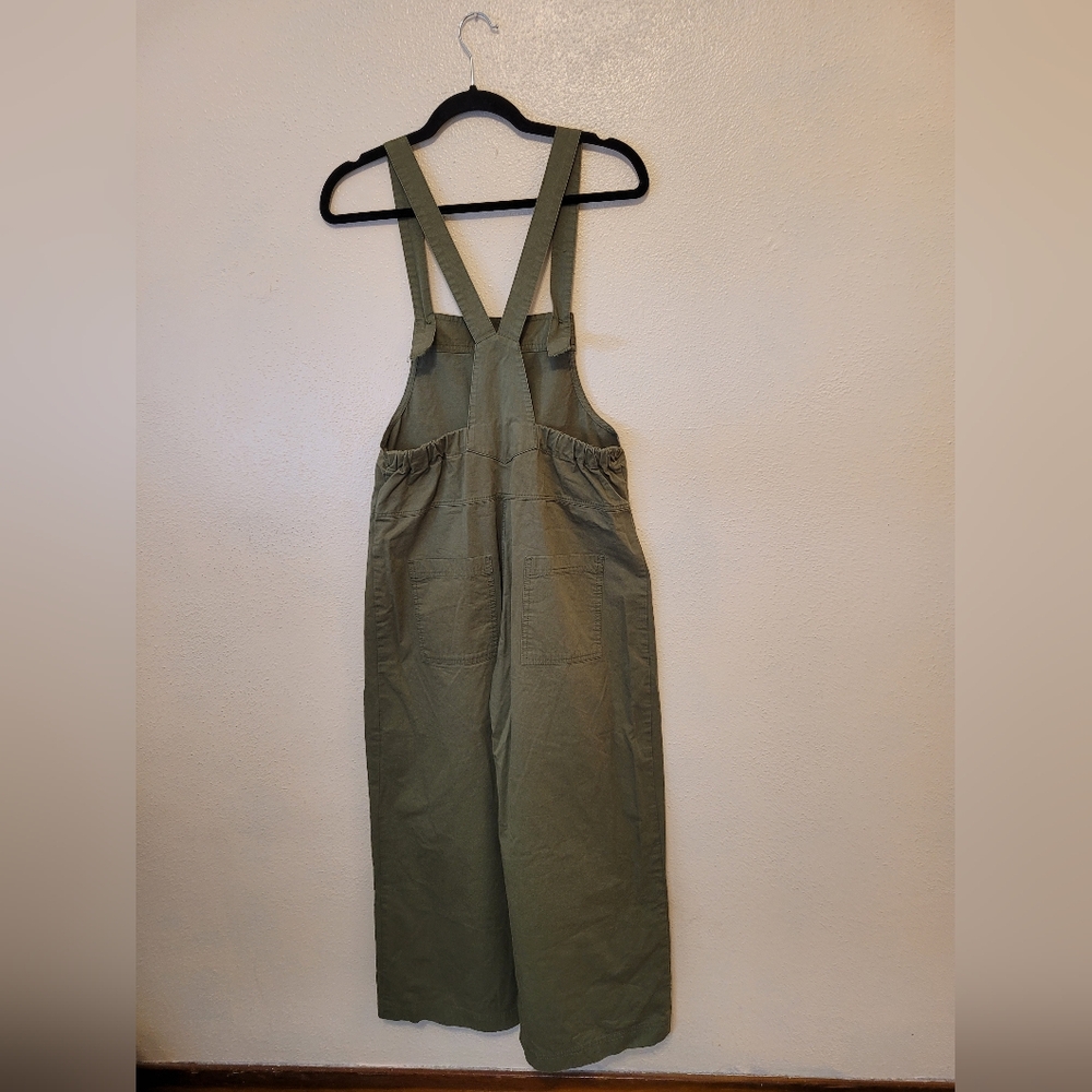 Easel Jumper Overalls Wide Leg Olive Green Size Small - Picture 5 of 7